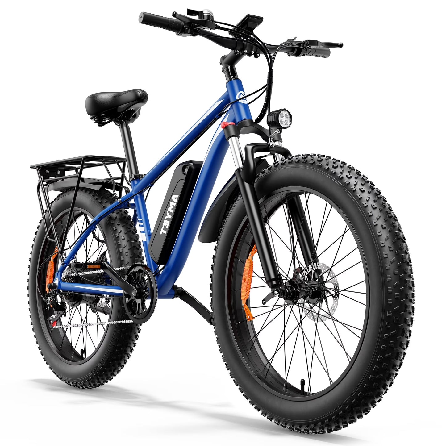 EB26 Electric Bike for Adults Set of 2, 26" Fat Tire E-Mountain Bicycle, 1000W 48V 15Ah 7-Speed Ebike UL2849