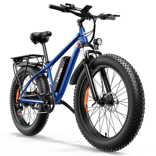 EB26 Electric Bike for Adults Set of 2, 26" Fat Tire E-Mountain Bicycle, 1000W 48V 15Ah 7-Speed Ebike UL2849