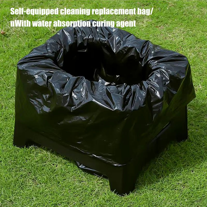 Portable Camping Toilet Portable Toilet for Adults Camping Foldable Seat Stool Privacy Accessories for Backpacking Hiking Tent