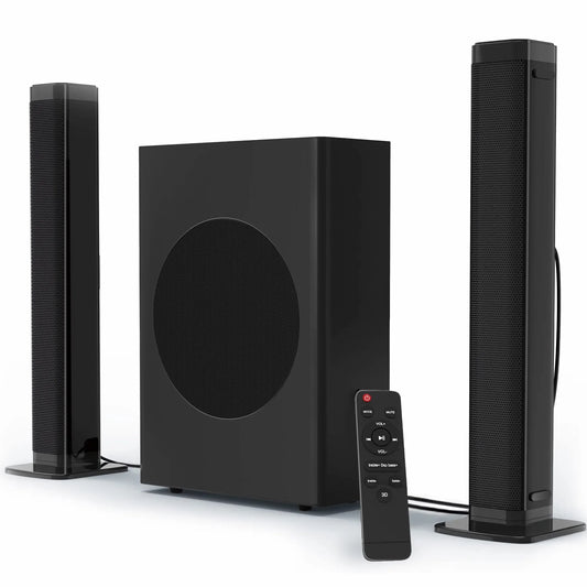 Soundbar with Subwoofer, 2.1 CH Separable Sound Bars for TV, Bluetooth/Hdmi-Arc/Aux/Opt 3D Surround Sound
