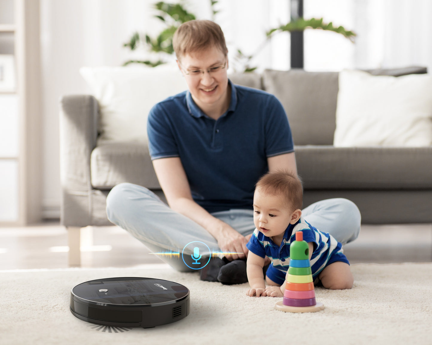 Geek Smart Robot Vacuum Cleaner G6 Plus, Ultra-Thin, 1800Pa Strong Suction, Automatic Self-Charging, Wi-Fi Connectivity, App Control, Custom Cleaning, Great for Hard Floors to Carpets.Ban on Amazon