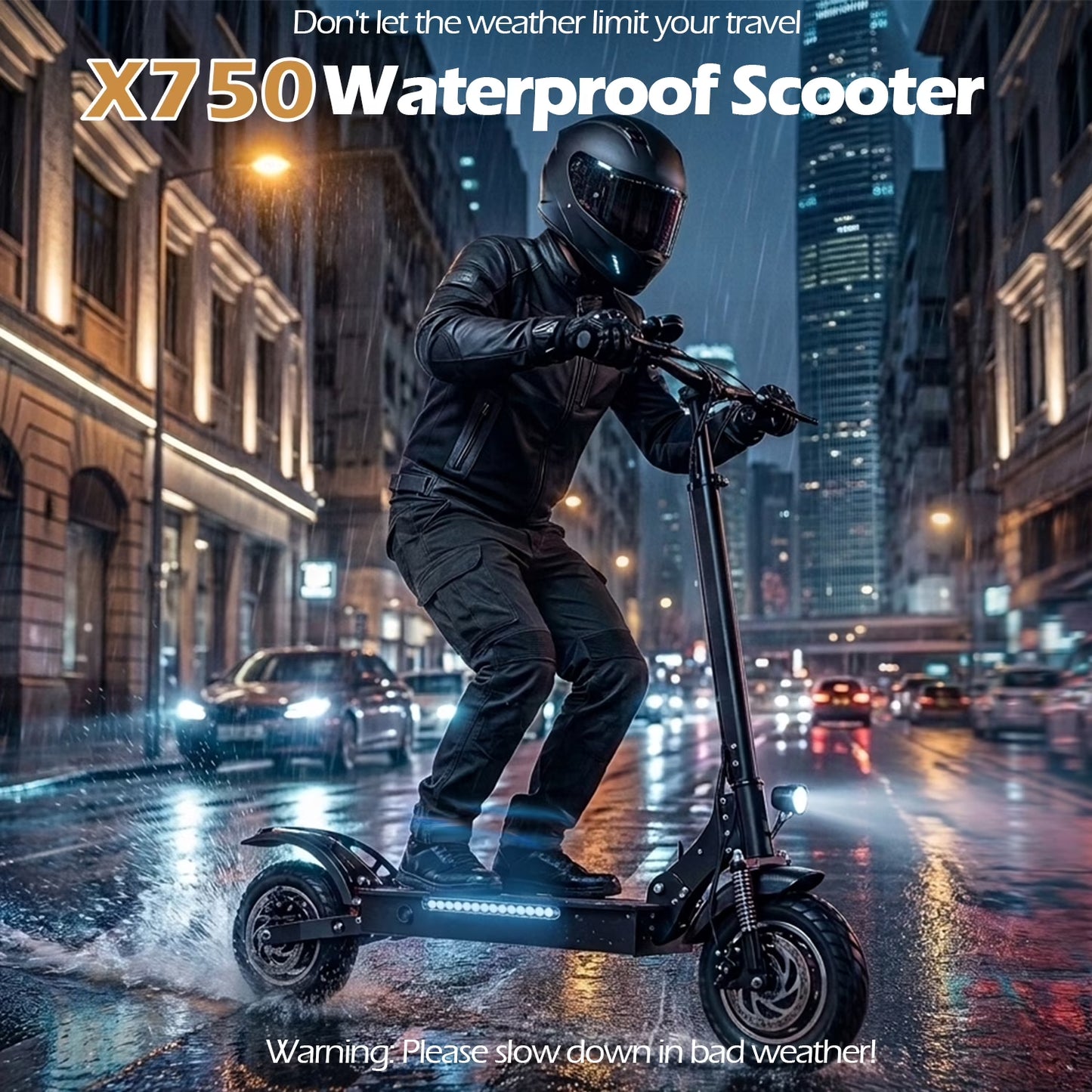 X750 Electric Scooter, 40 Mph Max Speed & 50 Miles Long Range, Foldable E Scooter for Adults, UL2272 Certified