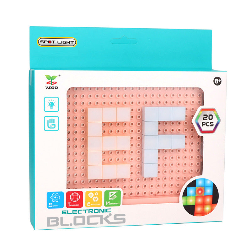 DIY LED Flashing Light Electronic Building Blocks