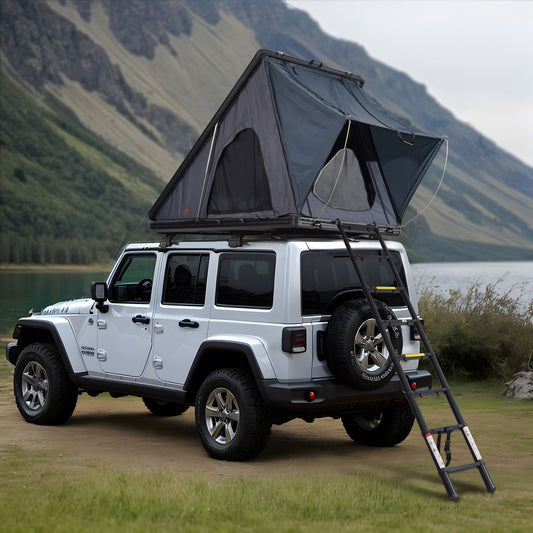 Uimoso Hardshell Rooftop Tent Car Pop-Up Outdoor Camping Travel Tents W/ Ladder