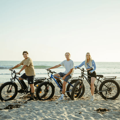 EB26 Electric Bike for Adults Set of 2, 26" Fat Tire E-Mountain Bicycle, 1000W 48V 15Ah 7-Speed Ebike UL2849