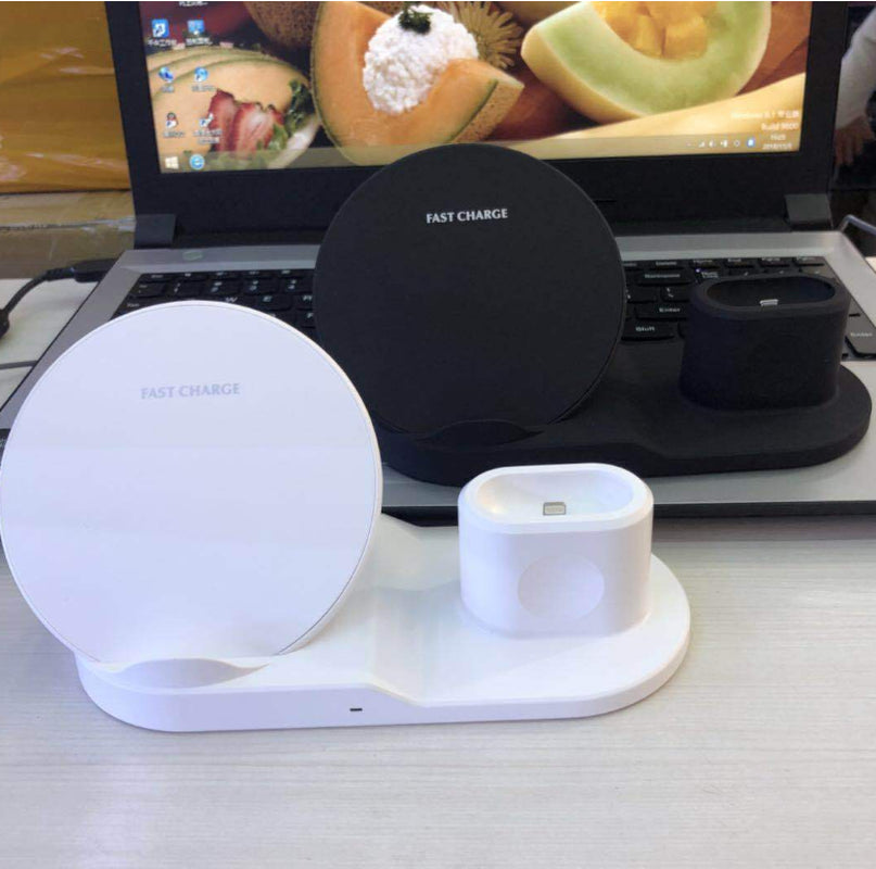 Wireless Charger Mobile Phone 3 in 1 Stand Watch Headphones