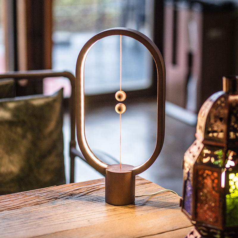 Creative Magnetic Balance LED Night Light Ornaments