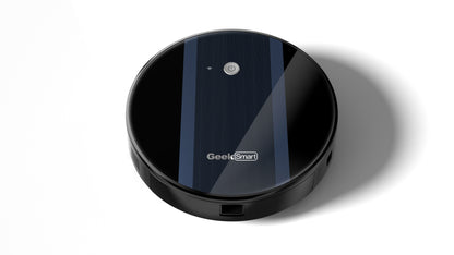 Geek Smart Robot Vacuum Cleaner G6 Plus, Ultra-Thin, 1800Pa Strong Suction, Automatic Self-Charging, Wi-Fi Connectivity, App Control, Custom Cleaning, Great for Hard Floors to Carpets.Ban on Amazon
