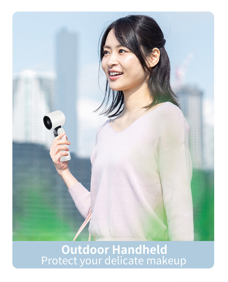 Fit for Portable Turbofan USB Rechargeable Strong Wind Adjustable Wind Speed 4000Mah Foldable Outdoor Camping Cooling Fan