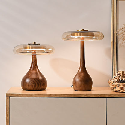 Solid Wood Bedroom Bedside Lamp Japanese Retro