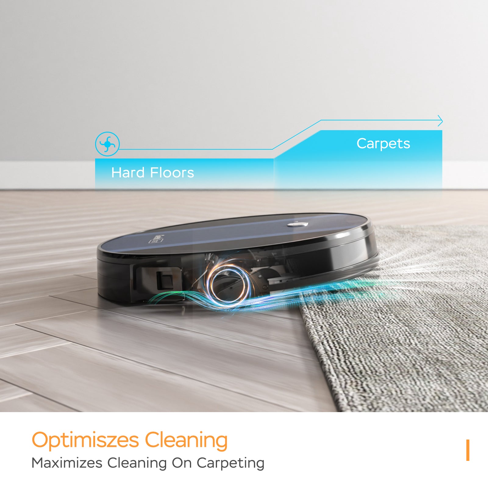 Geek Smart Robot Vacuum Cleaner G6 Plus, Ultra-Thin, 1800Pa Strong Suction, Automatic Self-Charging, Wi-Fi Connectivity, App Control, Custom Cleaning, Great for Hard Floors to Carpets.Ban on Amazon