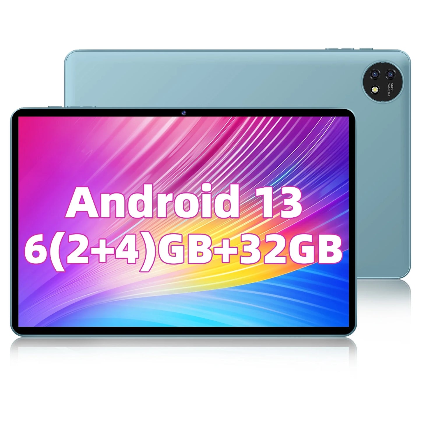 10 Inch Android 13 Tablet 4Gb RAM 64Gb ROM 1280*800 HD IPS Screen Tablets with 1.6Ghz 8-Core Processor SC7731E Unisoc 2MP + 8MP Dual Camera