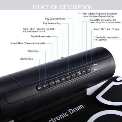 RollBeat™ Portable Electronic Drum Pad
