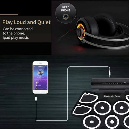 RollBeat™ Portable Electronic Drum Pad