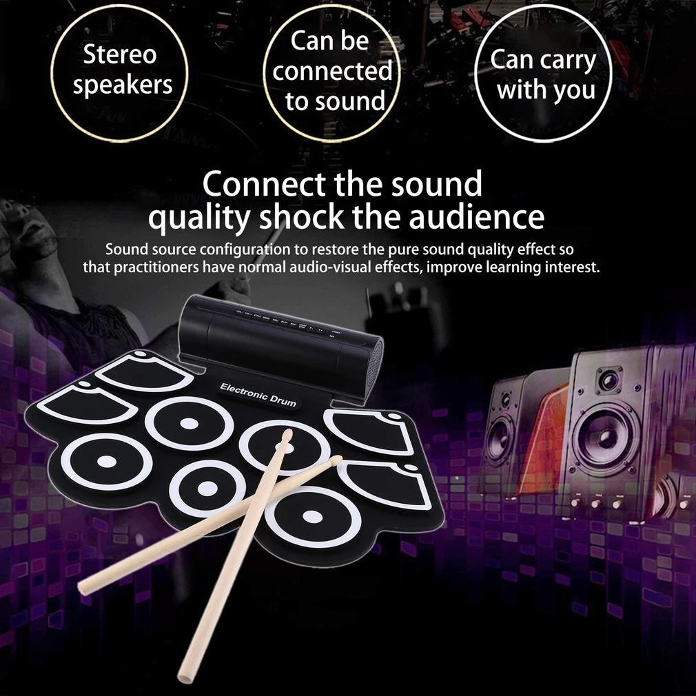 RollBeat™ Portable Electronic Drum Pad