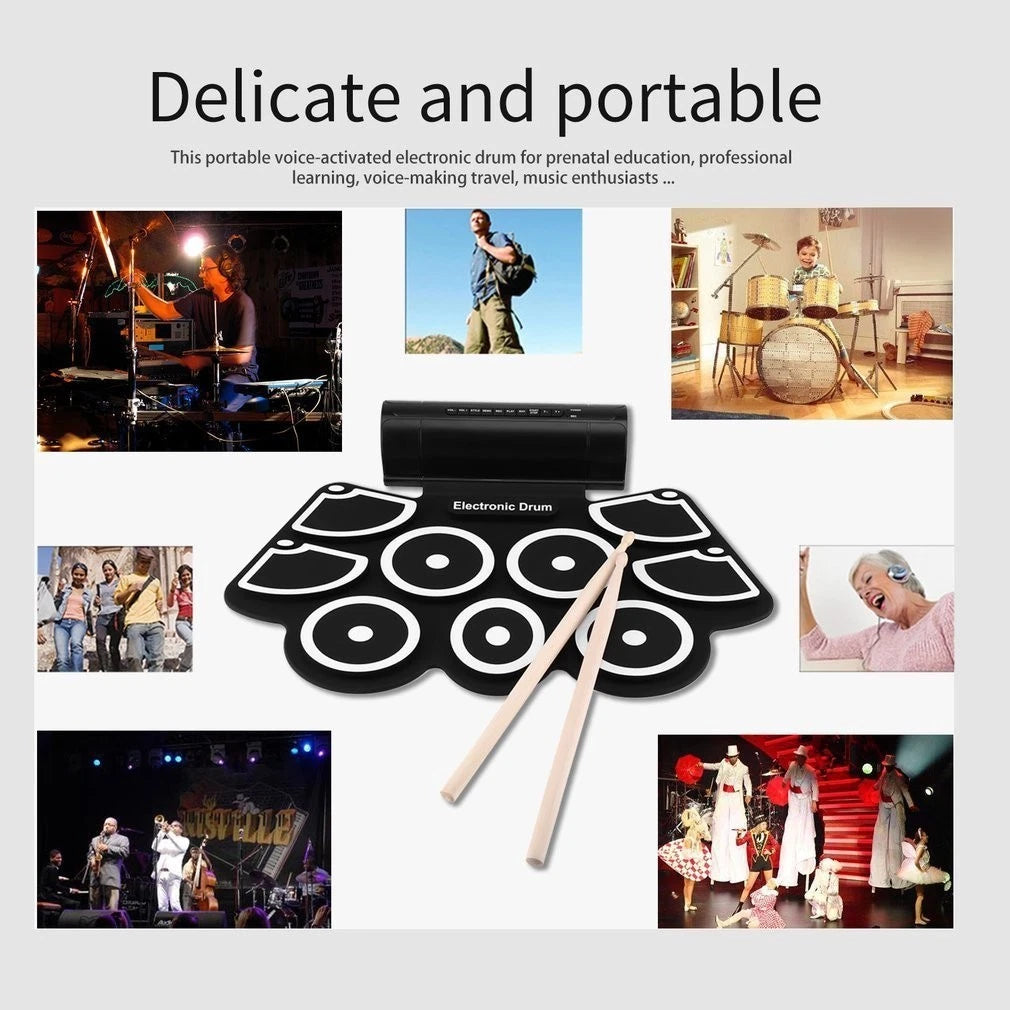 RollBeat™ Portable Electronic Drum Pad